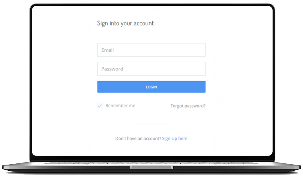 Sign Up and Log In